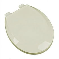Plumbing Technologies  Premium Plastic Round Front Toilet Seat- Bone 14.38in.L x 2.5in.H x 17.5in.W