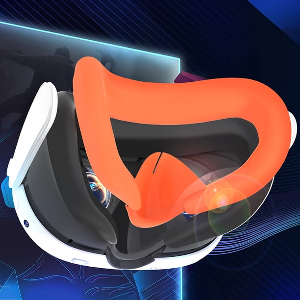 Reemplazo de cojín facial de máscara a prueba de luz de cubierta facial de silicona VR para Meta Quest 3