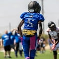 thumbnail image 3 of Battle Sports Crime Scene Chrome Football Back Plate - Adult, 3 of 4