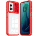 thumbnail image 5 of For Samsung Galaxy S25 EDGE Case, Hybrid Cases with Sliding Camera Cover Transparent Shockproof Bumper TPU Protective Phone Cover (Red), 5 of 10