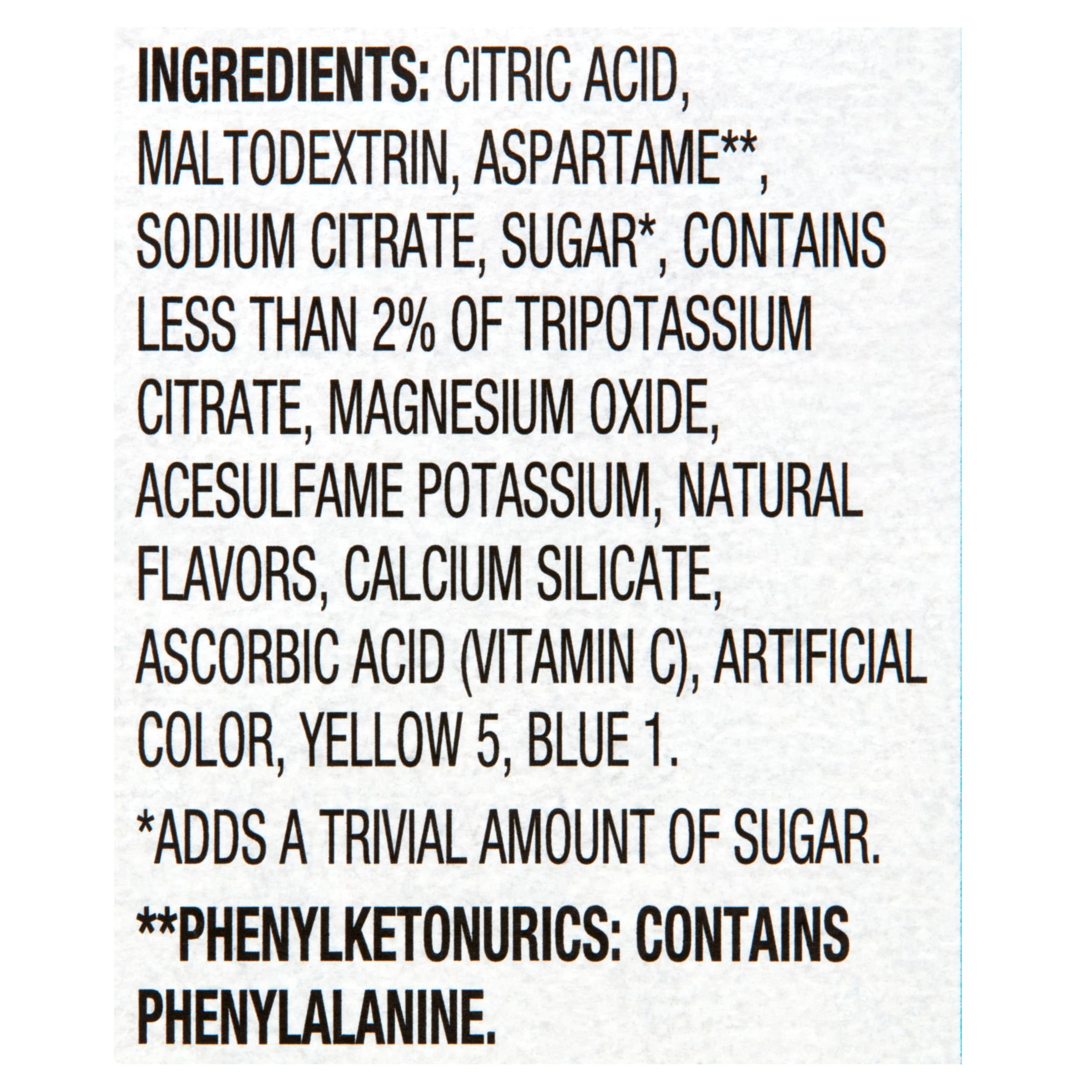 Great Value Sugar-Free Tropical Limeade Drink Mix, .99 oz, 10 Count