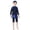 Blue, variant on KYAIGUO 2-14T Girls Long Sleeve Rash Guard Swimsuits with Hat Three-Piece UPF50 Sun Protection Bathing Suits Quick Dry Beach Swimwear for Kids Toddler Baby