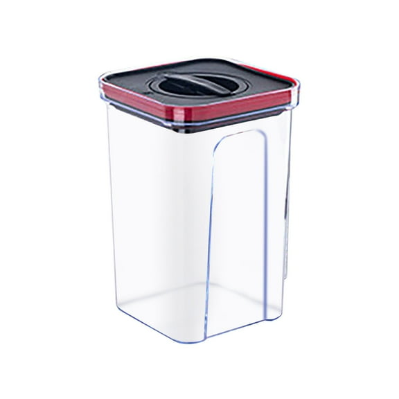 Food Storage Containers,Kitchen Pantry Airtight Seal Dry Storage With Lid Modular Stackable Square Clear Canister For Cereal Sugar Flour Snack Coffee Pasta Container