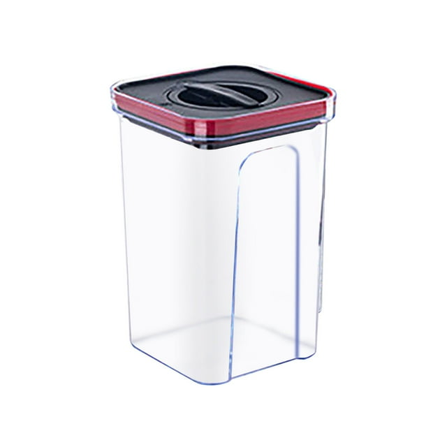 Kitchen Pantry Organizer Bins Kitchen Pantry Airtight Seal Dry Storage With Lid Modular Stackable Square Canister For Cereal Sugar Flour Snack Coffee Pasta Container Dry Food Canister Set