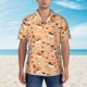 thumbnail image 2 of Balery Funny Sushi Camisas hawaianas de manga corta para hombre, camisas playeras de corte holgado, camisas de vacaciones con botones,Large, 2 of 7