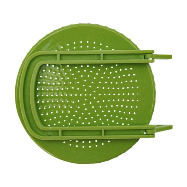 Tapa para Germinar con Base Kit de Germinación para Frijoles Y Semillas con Malla Fina Y Bandeja de Drenaje Ideal para Tarros de Boca Ancha Y Entusia