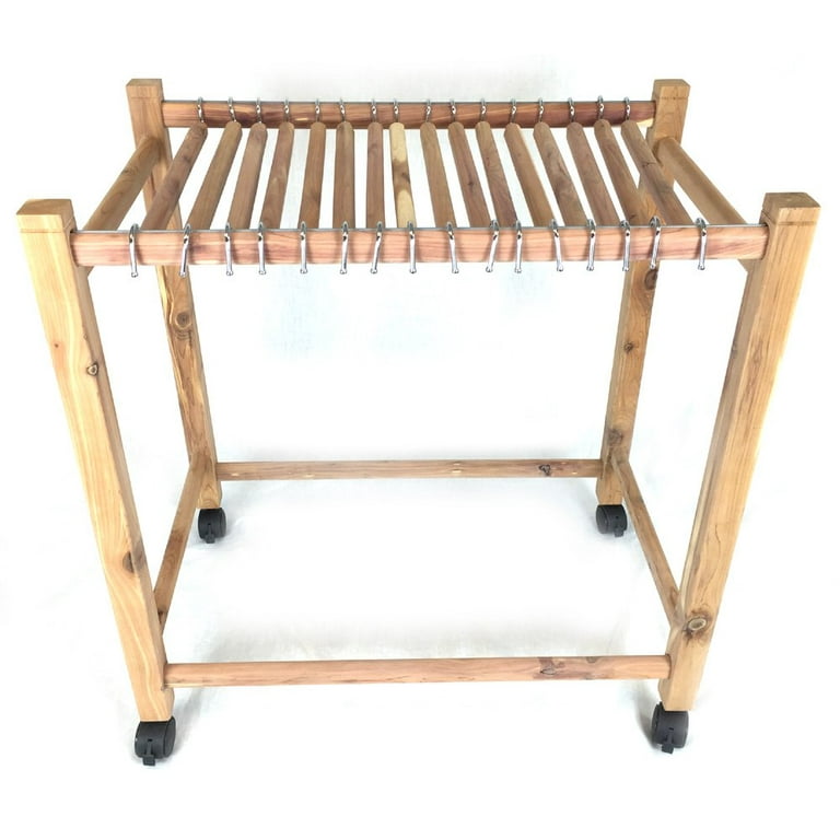 Aromatic Red Cedar Pant Trolley Trouser Rack 16 H Walmart