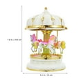 thumbnail image 2 of Carousel Music Box 7.6" Rotate Christmas Music Box for Kids & Adults, 2 of 11