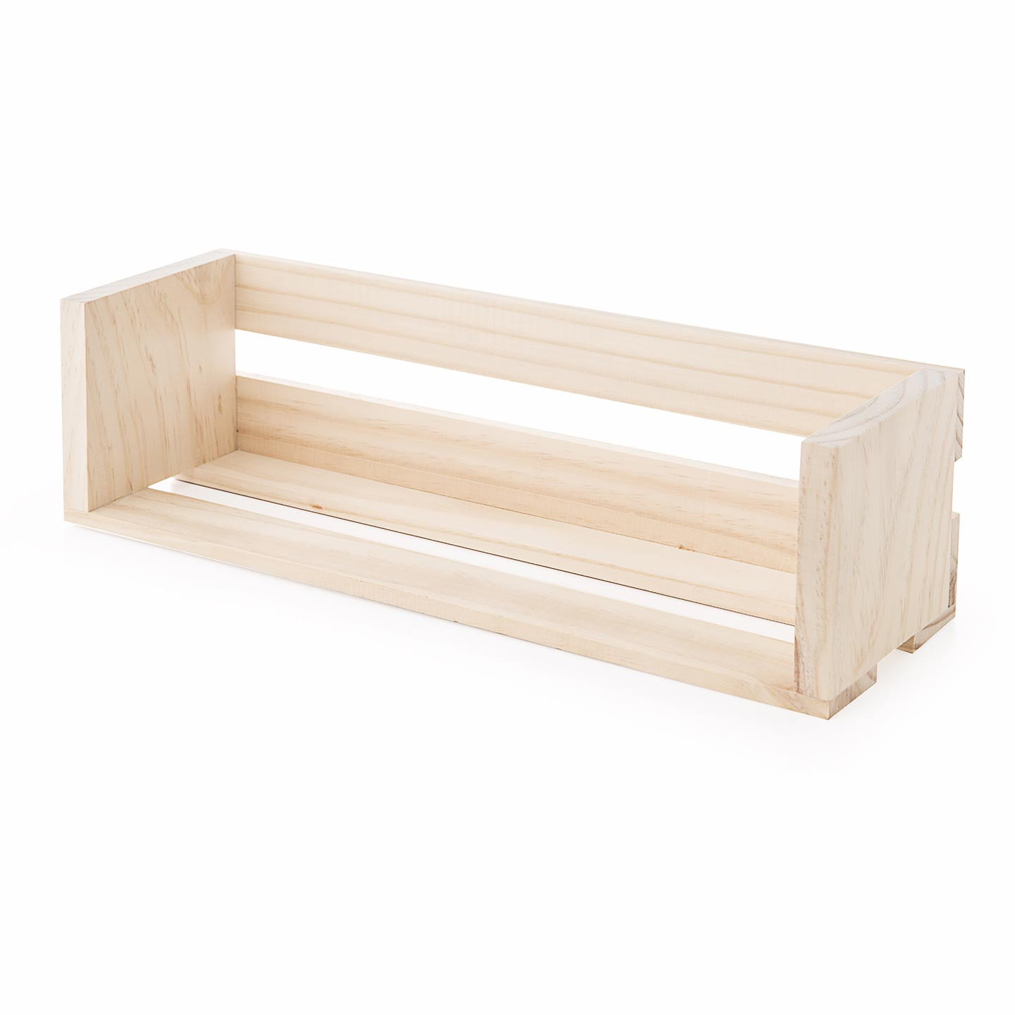 Darice Natural Unfinished Wooden Pallet Shelf, 18 x 4.7 Inches