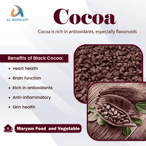 Al Hossain Natural Guatemalan Cocoa Beans – 8.8oz (0.55lb / 250g) – Premium Whole Cocoa Beans for Coffee, Tea & Chocolate Making – Rich, Aromatic, Vegan & Gluten-Free