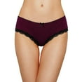 thumbnail image 6 of Attraco Women Briefs Mid Waist Bow-knot Solid Color Underwear Pack of 4, 6 of 7