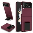 thumbnail image 1 of Frusde Compatible with Samsung Galaxy Z Flip 5 Case with Kickstand Hard PC Full Protective Shockproof Case-Red B, 1 of 6