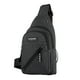 thumbnail image 2 of Mochila bandolera para hombre y mujer, mochila de nailon con múltiples bolsillos y correa ajustable, ligera y resistente al agua, ideal para viajes, correr, senderismo y uso diario., 2 of 9