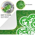 thumbnail image 5 of GZHJMY St. Patrick's Day Floral Shamrock Clover Absorbent Dish Drying Mat, 16 x 18 Inches Microfiber Kitchen Countertop Table Protector Multi-Purpose Counter Rack Sink Drainer Pad, 5 of 6