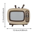 thumbnail image 3 of Vintage TV Shaped Wooden Photo Frame, Retro Television Desktop Picture Display, Hanging Wall Timber Ornament, Dual Use Photo Holder For Home Interior Car Small Decor, 3 of 7
