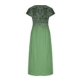 thumbnail image 4 of Robe pour Femmes, Robe d'Été en Coton et Lin Bohème Décontractée Mode Sans Manches Tenue de Vacances, 4 of 5