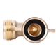 thumbnail image 3 of Conector Acodado para Manguera Jardín Codo Latón 90 Grados Y 3/4 Pulgadas Entrada RV, 3 of 7