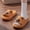 Orange, variant on PiGOGI Couple's Matching Bear Design Bathroom Slippers Waterproof Non-Slip Cute Shower Sandals for Adults Indoor Outdoor Khaki 5.5-6