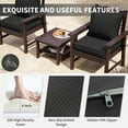 thumbnail image 3 of Kimunuk Outdoor Seat Cushion Set, 22" X 22" X 4" Water-Resistant & Fade-Resistant Patio Furniture Replacement Cushions with Handle and Straps for Sofa Chair, Black, 3 of 7