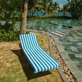 thumbnail image 6 of Arkwright California Cabana Chaise Lounge Covers - 100% Cotton Terry - 30 x 85 in. - (Case of 12) Blue, 6 of 8