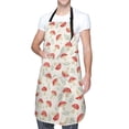 thumbnail image 3 of Uemuo Cartoon Flat Mushrooms Pattern Waterproof Apron Adjustable Dishwasher Apron- Apron for Women Men Heavy Duty Work Apron for Dishwashing Chemical Lab, 3 of 9