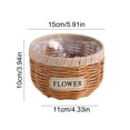 thumbnail image 3 of Storage Basket, Woven Wicker Planter Basket, Multipurpose Storage Container for Plants, Flowers, Toys Rustic Farmhouse Decoration S (Khaki), 3 of 6