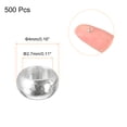 thumbnail image 2 of Uxcell 500 Pack 4mm Round Crimp Beads Making Crimp End Spacer Bead, Silver Tone, 2 of 5