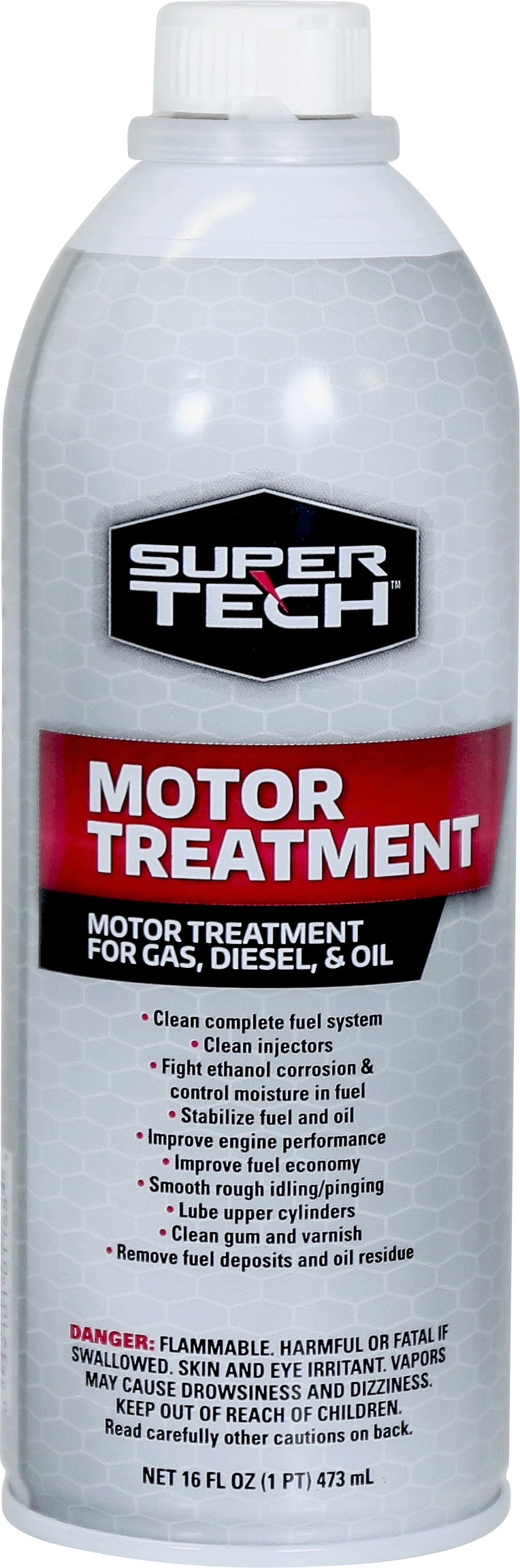 Super Tech Motor Treatment  Automotive Additive for Gas, Diesel, & Oil, 16 fl. oz.
