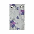 thumbnail image 1 of Floral Hanging Pocket Organizer, Rhythmic Meadow Flowers Bouquet Butterflies Pattern, Printed Polyester Storage Bag with Pockets, 9" x 27", Fuchsia Violet, 1 of 2