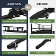 thumbnail image 6 of ARKSEN 60"x 24"x 14" Foldable High Side Hitch Trailer Cargo Rack Carrier Luggage Basket W/Cargo Bag, Cargo Net, Hitch Stabilizer & 2 Ratchet Straps, 6 of 6