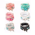 thumbnail image 1 of 6 Juegos Pulseras Bohemias Apilables De Cuentas Para Mujer colores, 1 of 5