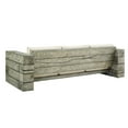thumbnail image 3 of Modway Canapé de Patio Extérieur en Bois et Tissu, Gris Pâle/beige, 3 of 7
