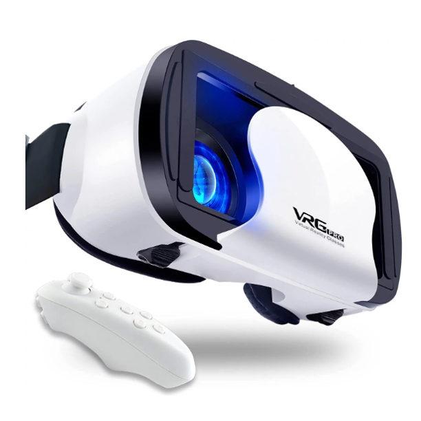 Ozmatip VR Headset with Controller Adjustable 3D VR Glasses Virtual