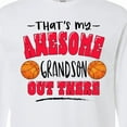 thumbnail image 4 of Inktastic That's My Awesome Grandson out There with Basketballs Long Sleeve T-Shirt, 4 of 5