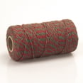 thumbnail image 2 of Hilos de algodón multicolor para manualidades creativas y envoltura de regalos, de color rojo, verde y natural, 2 of 4