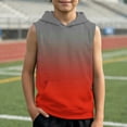 thumbnail image 4 of Tisuna Sleeveless Tank Tops For Boys Kids Summer Hoodie Gradient Print Tops Soft Sport Athletic Tees Shirts For Toddler And Tweens 2-12 Years, 4 of 4