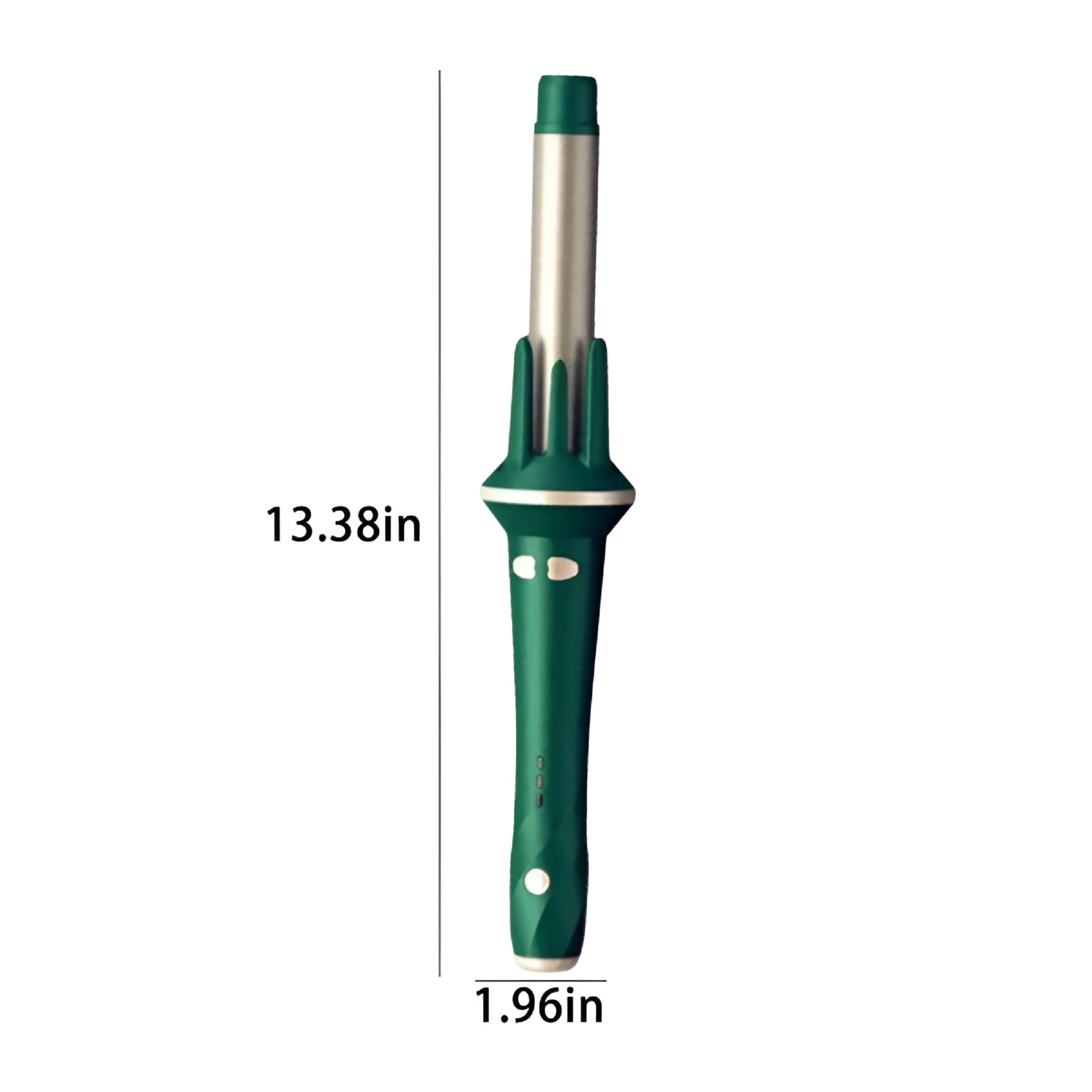 EXLEAF 2" Large Barrel Long Curling Wand Dual Voltage,Auto Rotate