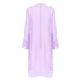 thumbnail image 6 of Alvivi Womens Long Sleeve Sheer Mesh Shrug Elegant Chiffon Open Front Bolero Cardigan Jacket Lavender M, 6 of 6