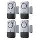 thumbnail image 1 of para puertas y ventanas 4 PCS Sensor magnético de seguridad antirrobo para el hogar 120DB Fácil de instalar, adecuada para ancianos y Zulema alarmas de puerta, 1 of 8