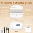 thumbnail image 6 of WETRBWEH Electric Nail Clippers for Seniors, 2026 3-in-1 Automatic Nail Trimmer with LED Light, Type-C Rechargeable Safe Painless for Adults, White, 6 of 10