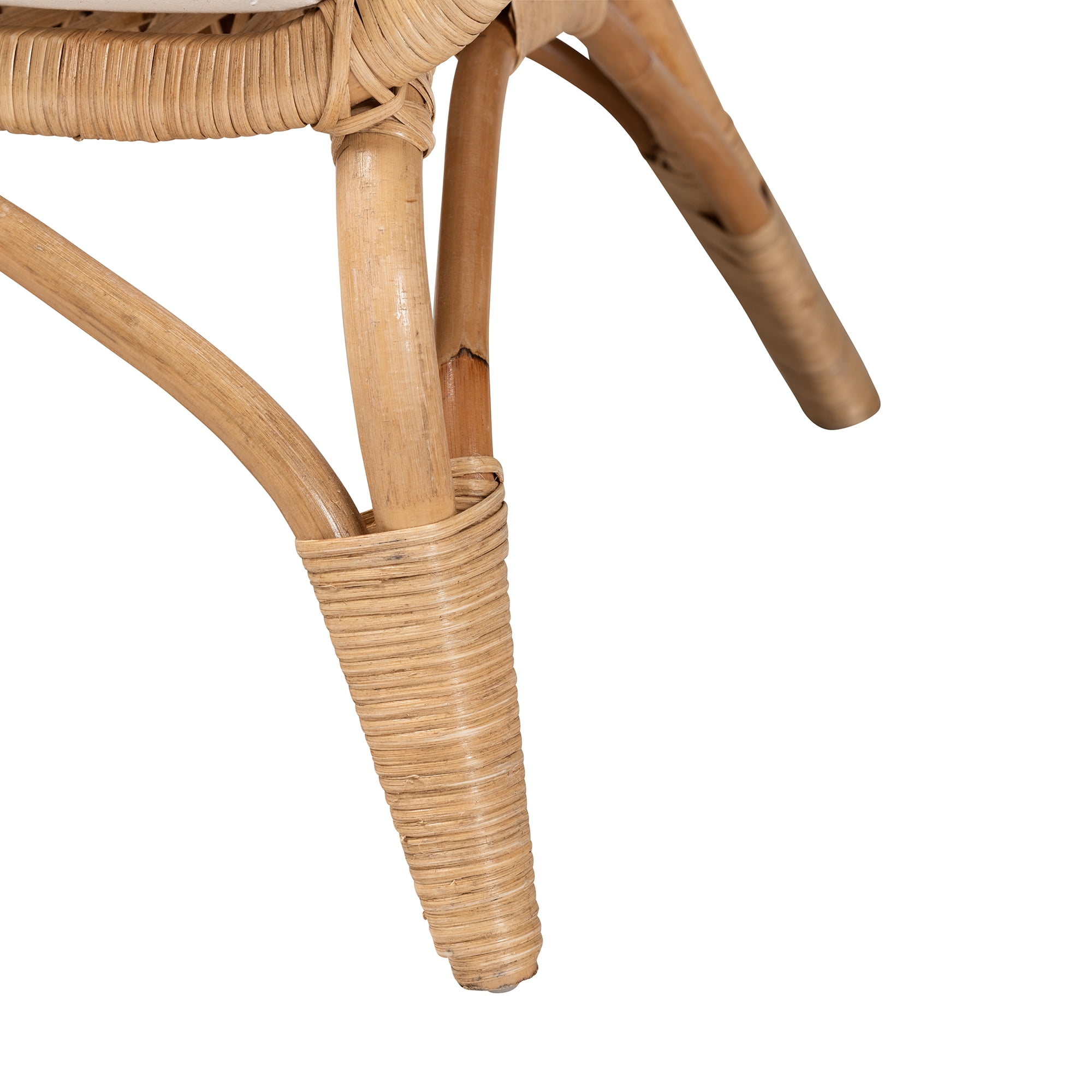 bali & pari Feya Rattan BOHO Accent Chair, Natural Brown