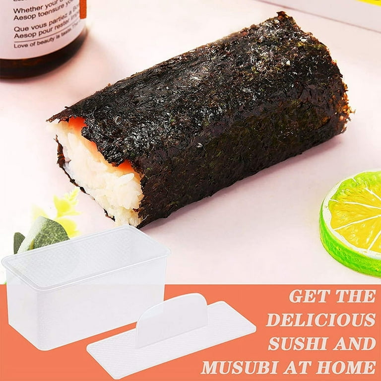 UERIAJIL Musubi Mold, Musubi Maker Press 2 Pack with Luncheon Meat Slicer  and Rice Paddle - Create Authentic Hawaiian Musubi at Home Non-Stick, The