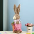 thumbnail image 4 of Desktop Decor,Easter Simulation Bunny Home Garden Bunny Decoration Creative Straw Bunny, 4 of 8