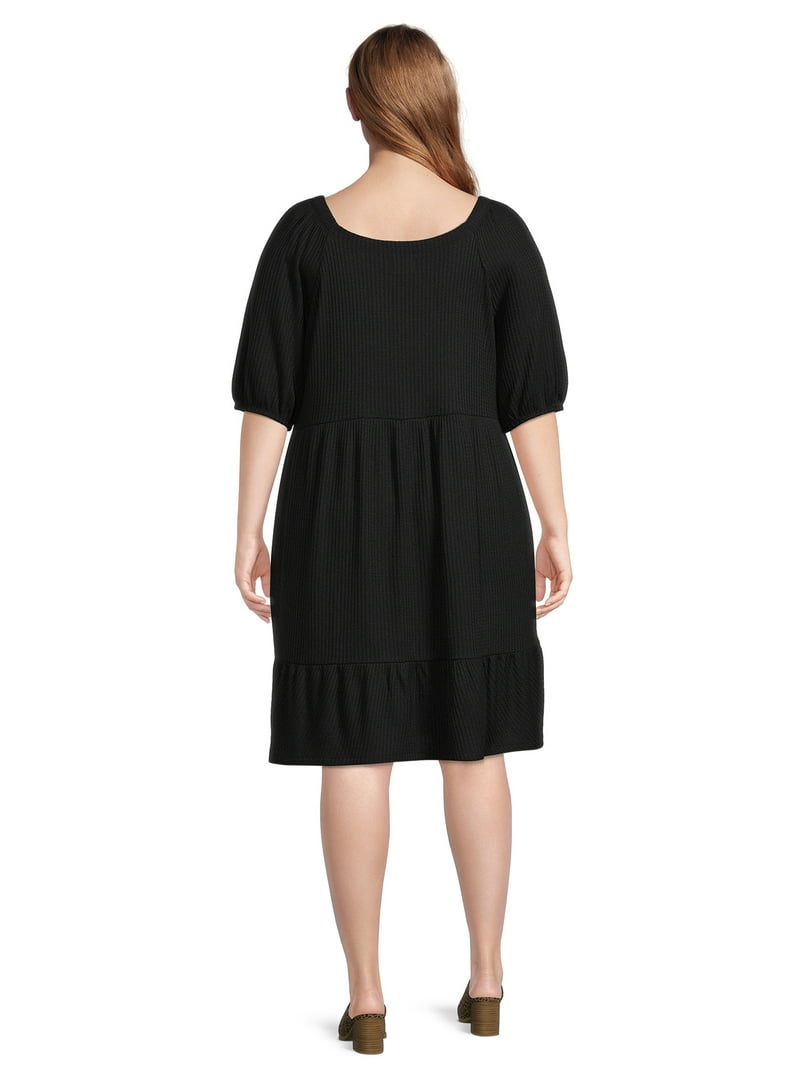 Terra & Sky Women's Plus Size Thermal Knit Dress - Walmart.com