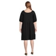 thumbnail image 3 of Terra & Sky Women's Plus Size Thermal Knit Dress, 3 of 5