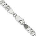thumbnail image 4 of 14K White Gold 4.5mm Flat Beveled Curb Chain, 4 of 5