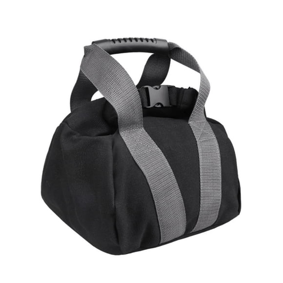Saco de arena ajustable de lona tipo kettlebell con asa para fitness, entrenamiento en casa y yoga
