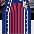 thumbnail image 1 of WHEANG Decorative Table Banner 4 Style Independence Day Table Flag Patriotic Stripes Wired Edge Ribbon Printing Customized Satin Flag Ribbon For Holiday Craft Decoration, 1 of 3