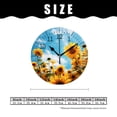 thumbnail image 2 of 14 Inch Wall Clock Battery Operated Silent Clock Decorative for Office, Kitchen, Outdoor, Living Room，Beautiful Flower Blooming in Sunflowers Field Beautiful Pattern, 2 of 4