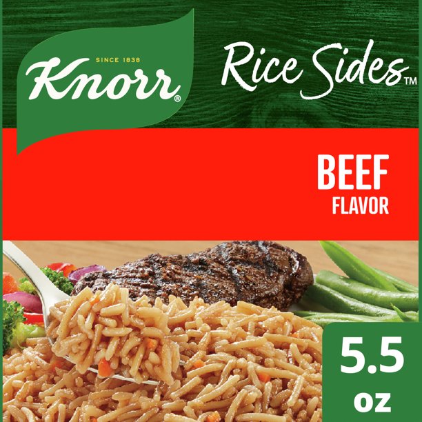 Knorr Rice Sides Beef No Artificial Flavors or Preservatives, No Added MSG 5.5 oz